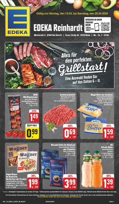 Angebote von Supermärkte in Gera | Edeka flugblatt in EDEKA | 14.4.2024 - 20.4.2024