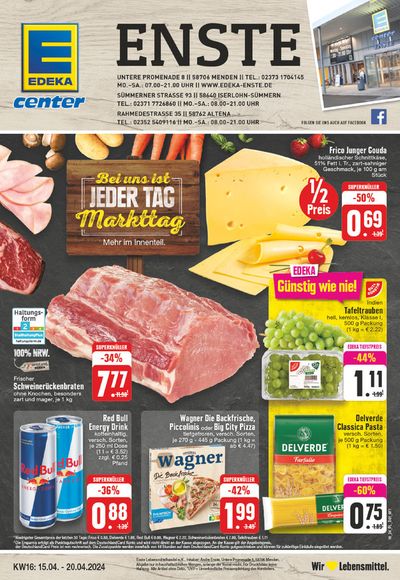 Angebote von Supermärkte in Menden (Sauerland) | Edeka flugblatt in EDEKA | 14.4.2024 - 20.4.2024