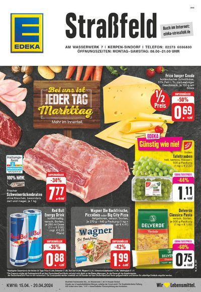Angebote von Supermärkte in Bergheim | Edeka flugblatt in EDEKA | 14.4.2024 - 20.4.2024