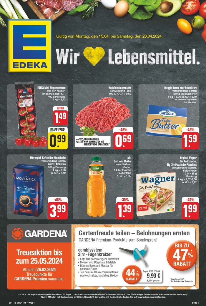 EDEKA Katalog in Alfeld | Edeka flugblatt | 14.4.2024 - 20.4.2024
