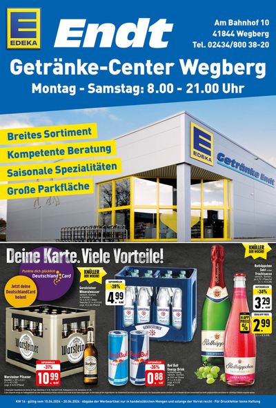 Angebote von Supermärkte in Wegberg | Edeka flugblatt in EDEKA | 14.4.2024 - 20.4.2024