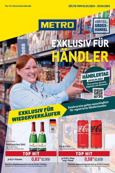 Angebote von Supermärkte in Dortmund | Trader Exklusiv in Metro | 1.4.2024 - 30.4.2024