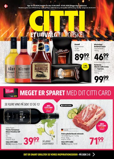 Angebote von Supermärkte in Kiel | Dänemark-Werbung in CITTI Markt | 17.4.2024 - 7.5.2024