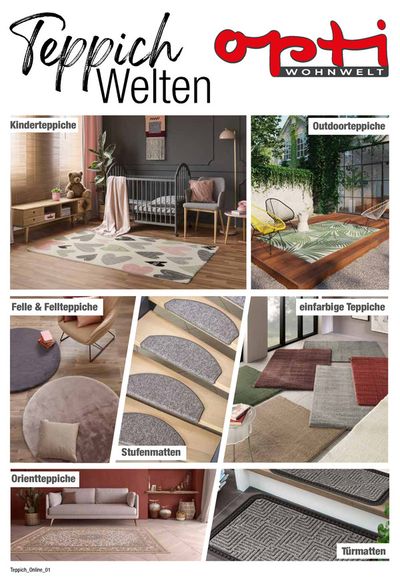 Opti Wohnwelt Katalog | Teppich Welten | 4.4.2023 - 31.8.2024
