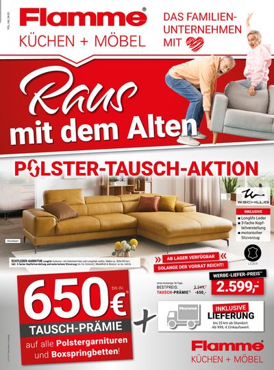 Angebote von Möbelhäuser in Potsdam | POLSTER-TAUSCH-AKTION in Flamme Möbel | 18.4.2024 - 30.4.2024