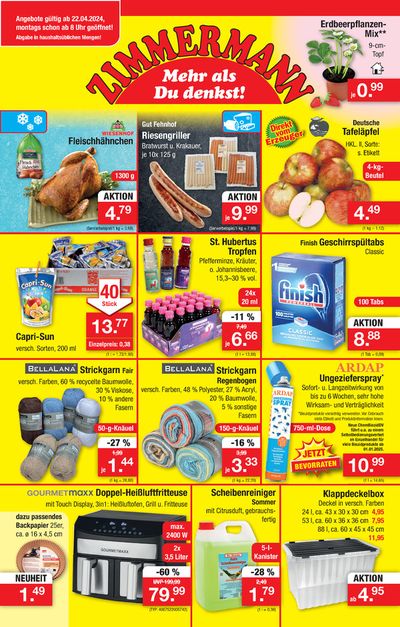 Angebote von Kaufhäuser in Wittmund | Mehr als Du denkst! in Zimmermann | 21.4.2024 - 27.4.2024