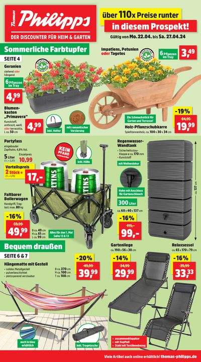 Angebote von Kaufhäuser in Aschaffenburg | Thomas Philipps flugblatt in Thomas Philipps | 20.4.2024 - 4.5.2024