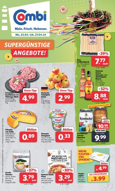 Angebote von Supermärkte in Verl | Markt - Angebote in Combi Markt | 21.4.2024 - 27.4.2024
