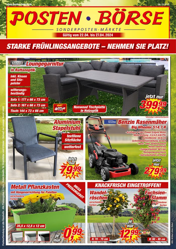 Posten Börse Katalog in Neunkirchen | Posten Börse flugblatt | 21.4.2024 - 5.5.2024