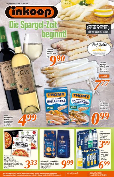 Angebote von Supermärkte in Delmenhorst | inkoop Angebote in inkoop | 21.4.2024 - 5.5.2024