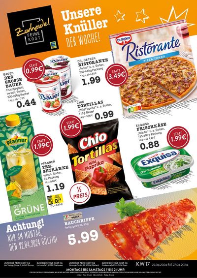 Angebote von Supermärkte in Bottrop | Wochenangebote EDEKA Oberhausen in Edeka Zurheide | 21.4.2024 - 5.5.2024