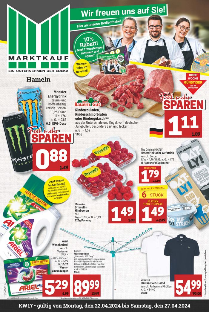 Marktkauf Katalog in Hameln | Aktueller Prospekt | 21.4.2024 - 5.5.2024