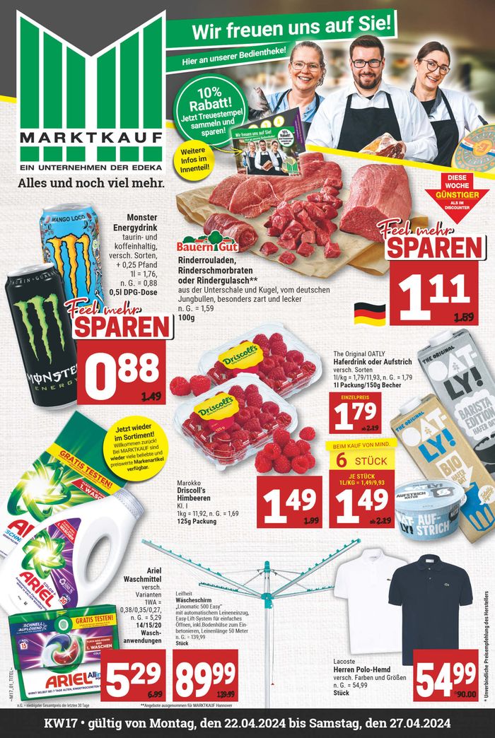 Marktkauf Katalog in Wunstorf | Aktueller Prospekt | 21.4.2024 - 5.5.2024