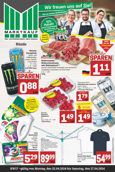 Marktkauf Katalog in Bünde (Nordrhein-Westfalen) | Aktueller Prospekt | 21.4.2024 - 5.5.2024