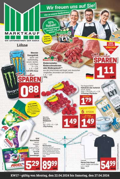 Angebote von Supermärkte in Löhne | Aktueller Prospekt in Marktkauf | 21.4.2024 - 5.5.2024