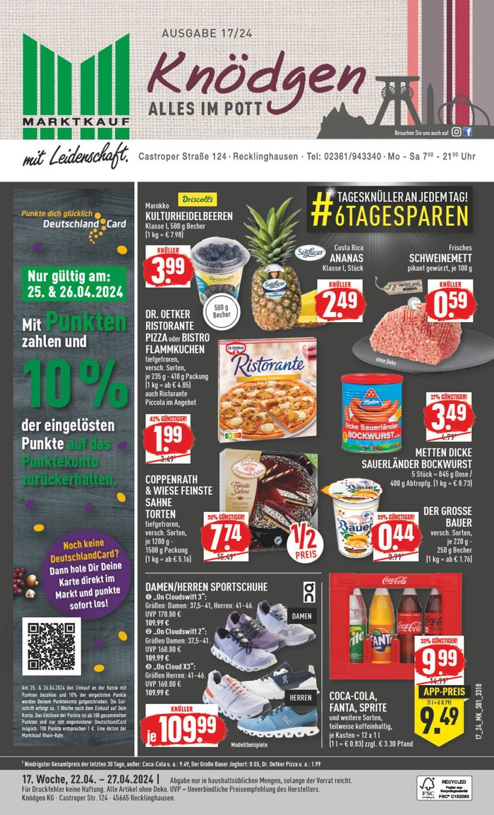 Marktkauf Katalog in Recklinghausen | Aktueller Prospekt | 21.4.2024 - 5.5.2024