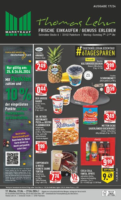 Angebote von Supermärkte in Paderborn | Aktueller Prospekt in Marktkauf | 21.4.2024 - 5.5.2024