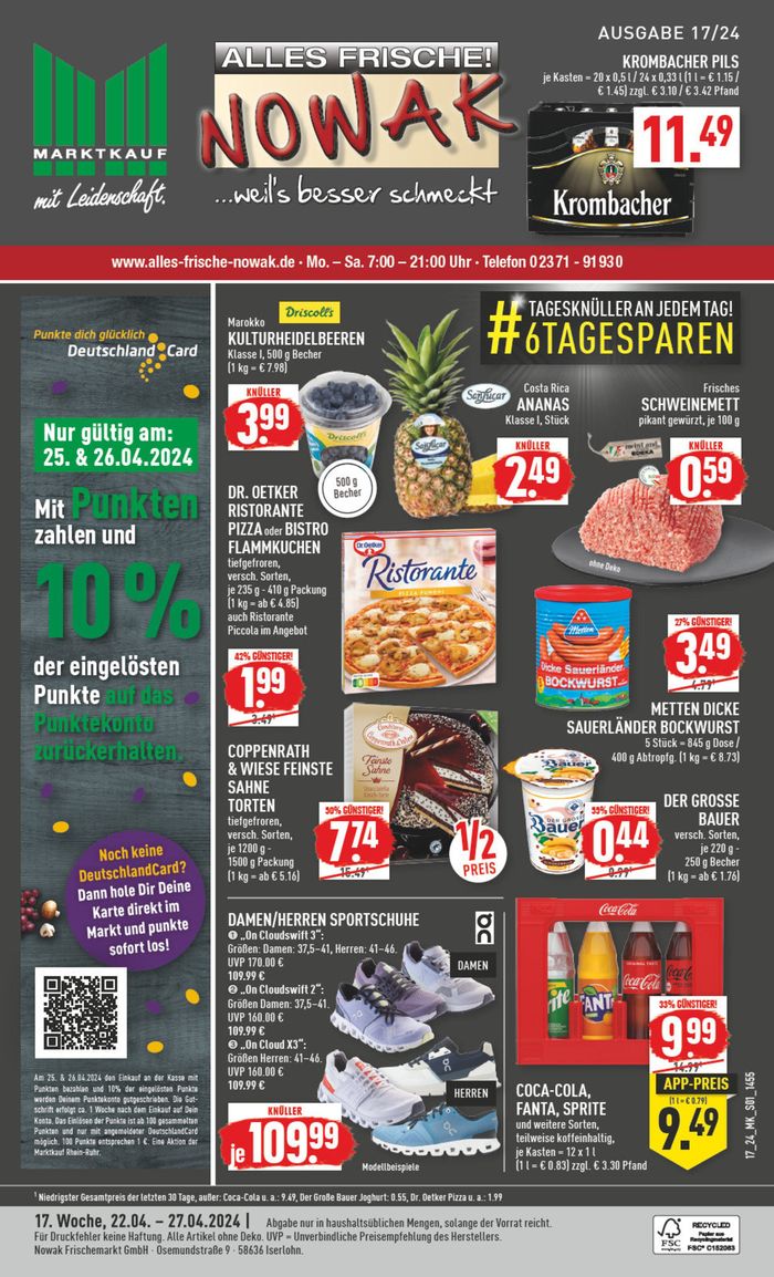 Marktkauf Katalog in Iserlohn | Aktueller Prospekt | 21.4.2024 - 5.5.2024