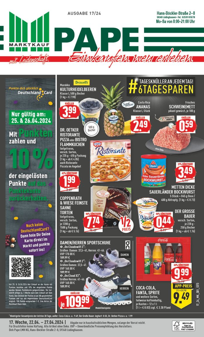 Marktkauf Katalog in Lüdinghausen | Aktueller Prospekt | 21.4.2024 - 5.5.2024