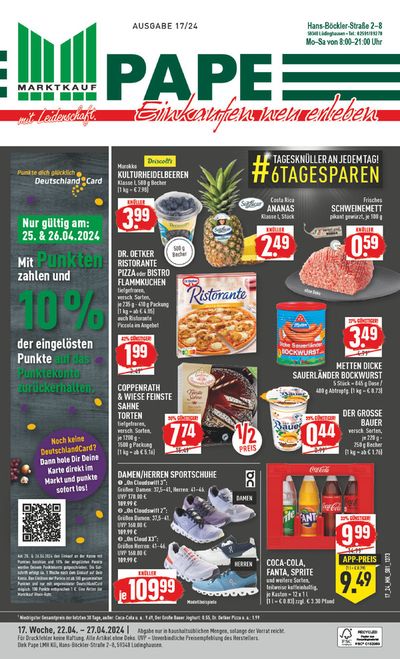 Angebote von Supermärkte in Werne | Aktueller Prospekt in Marktkauf | 21.4.2024 - 5.5.2024