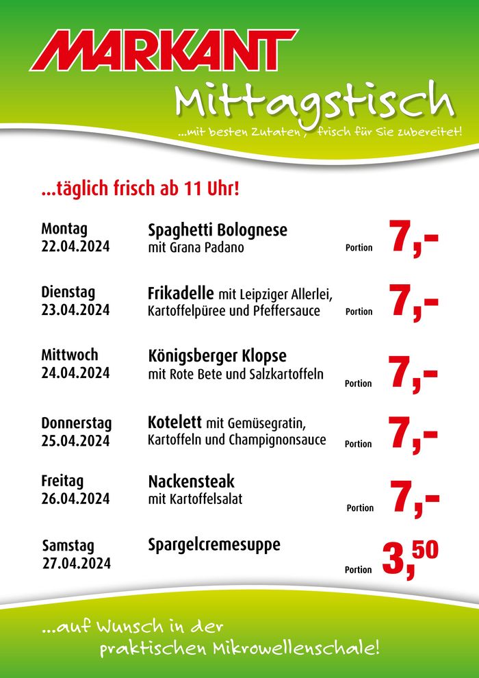 Markant Katalog in Kiel | Markant flugblatt | 21.4.2024 - 5.5.2024