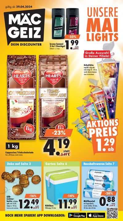 Angebote von Supermärkte in Dessau-Roßlau | Mäc Geiz flugblatt in Mäc Geiz | 21.4.2024 - 5.5.2024