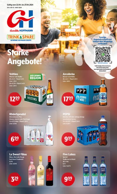 Angebote von Supermärkte in Viersen | Trink und Spare flugblatt in Trink und Spare | 22.4.2024 - 27.4.2024