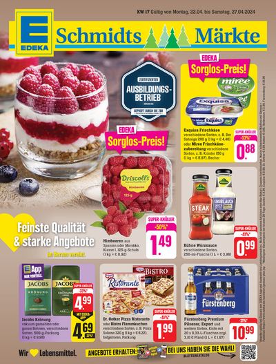 Angebote von Supermärkte in Lörrach | Schmidt's Märkte flugblatt in Schmidt's Märkte | 21.4.2024 - 5.5.2024