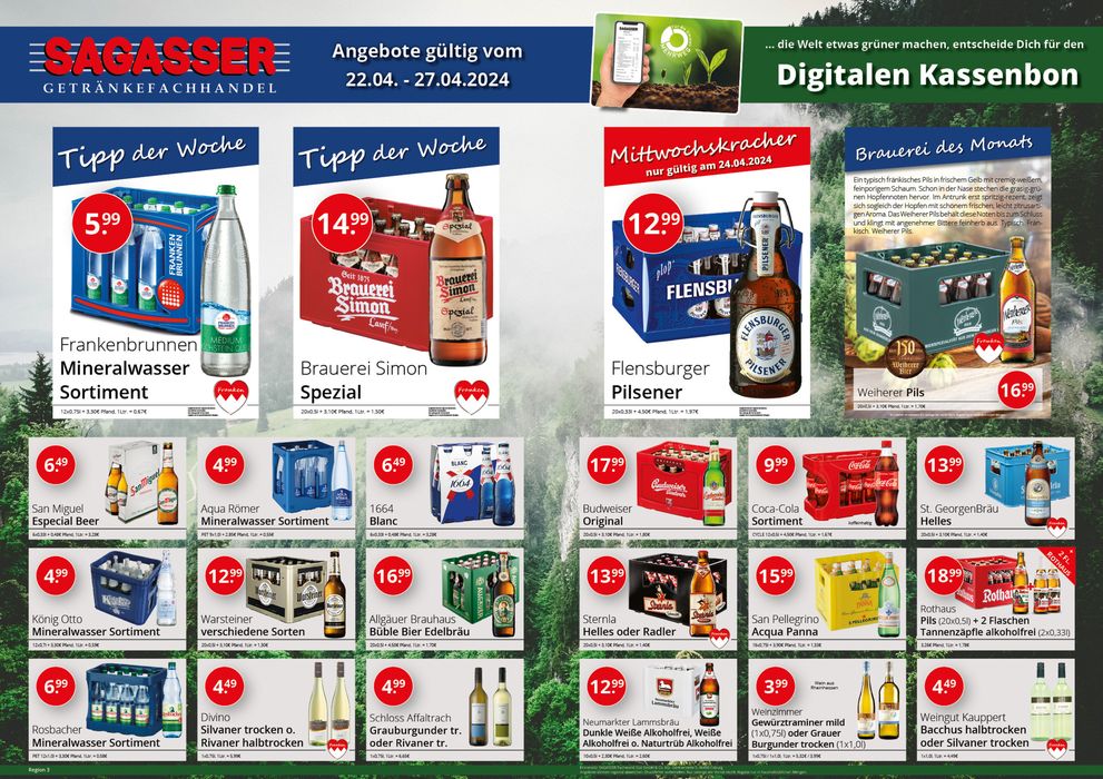 Sagasser Katalog in Lichtenfels (Oberfranken) | Unsere aktuellen Angebote auf einen Blick! | 22.4.2024 - 27.4.2024