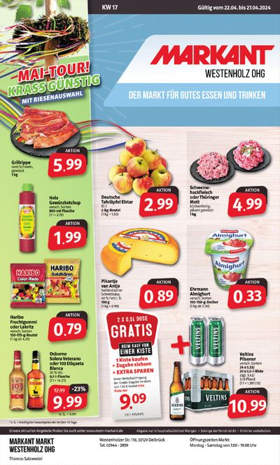 Angebote von Supermärkte in Delbrück | Der Markt für gutes Essen und Trinken. in Markant Markt | 21.4.2024 - 27.4.2024