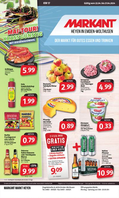 Angebote von Supermärkte in Emden | Der Markt für gutes Essen und Trinken. in Markant Markt | 21.4.2024 - 27.4.2024