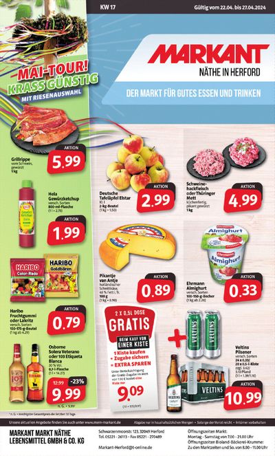 Angebote von Supermärkte in Löhne | Der Markt für gutes Essen und Trinken. in Markant Markt | 21.4.2024 - 27.4.2024