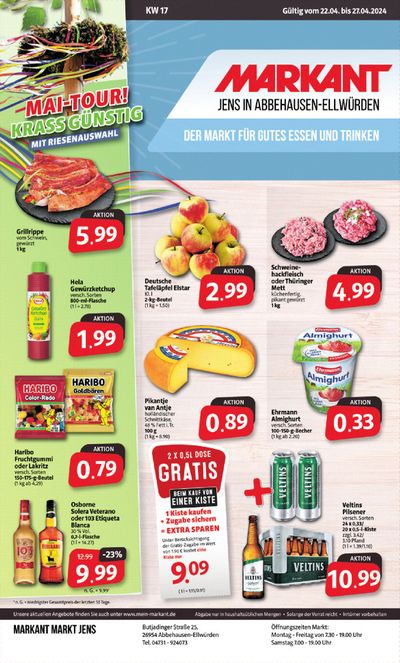 Angebote von Supermärkte in Nordenham | Der Markt für gutes Essen und Trinken. in Markant Markt | 21.4.2024 - 27.4.2024