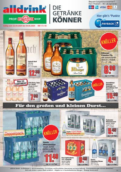 alldrink Katalog in Pirmasens | alldrink flugblatt | 21.4.2024 - 4.5.2024