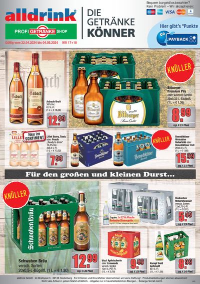 alldrink Katalog in Weinheim | alldrink flugblatt | 21.4.2024 - 4.5.2024