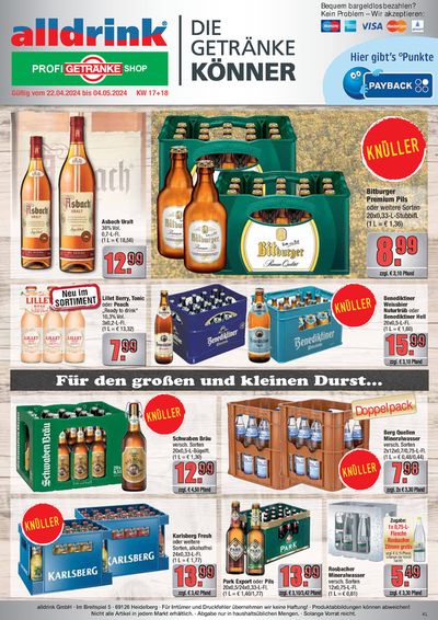 alldrink Katalog in Weinheim | alldrink flugblatt | 21.4.2024 - 4.5.2024