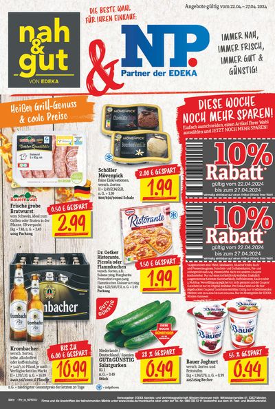 Angebote von Supermärkte in Wolfenbüttel | Edeka flugblatt in EDEKA | 21.4.2024 - 27.4.2024