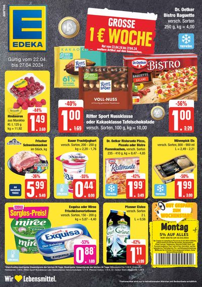 Angebote von Supermärkte in Seevetal | Edeka flugblatt in EDEKA | 21.4.2024 - 27.4.2024