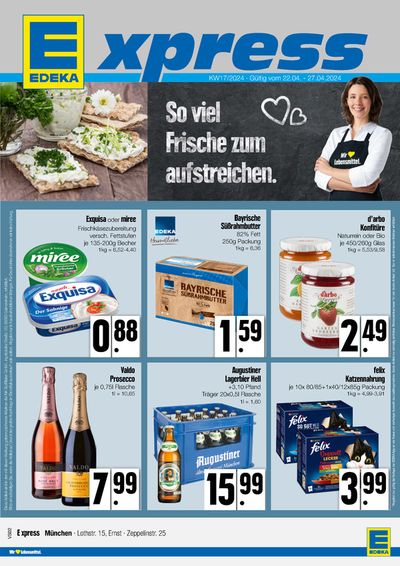 Angebote von Supermärkte in Unterhaching | Edeka flugblatt in EDEKA | 21.4.2024 - 27.4.2024