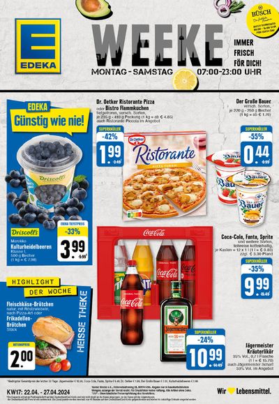 Angebote von Supermärkte in Köln | Edeka flugblatt in EDEKA | 21.4.2024 - 27.4.2024