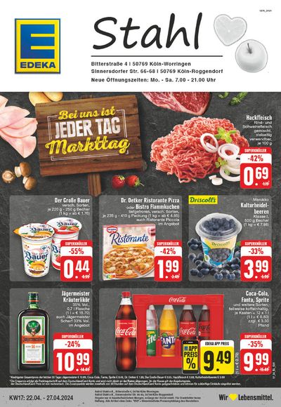 Angebote von Supermärkte in Dormagen | Edeka flugblatt in EDEKA | 21.4.2024 - 27.4.2024