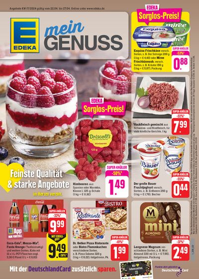 Angebote von Supermärkte in Bad Kreuznach | Edeka flugblatt in EDEKA | 21.4.2024 - 27.4.2024