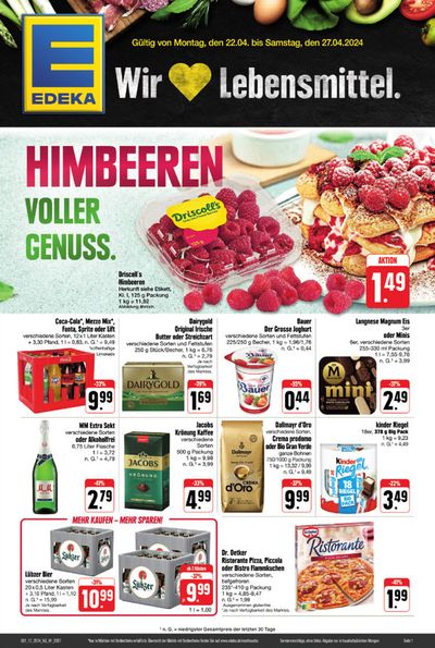 Angebote von Supermärkte in Dresden | Edeka flugblatt in EDEKA | 21.4.2024 - 27.4.2024
