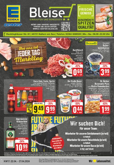 Angebote von Supermärkte in Haltern am See | Edeka flugblatt in EDEKA | 21.4.2024 - 27.4.2024