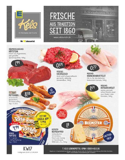 Angebote von Supermärkte in Ratingen | Edeka flugblatt in EDEKA | 21.4.2024 - 27.4.2024