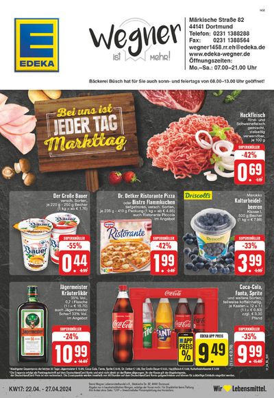 Angebote von Supermärkte in Dortmund | Edeka flugblatt in EDEKA | 21.4.2024 - 27.4.2024