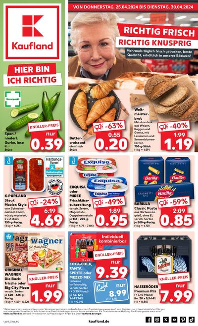 Angebote von Supermärkte in Herzogenaurach | Angebote Kaufland in Kaufland | 21.4.2024 - 30.4.2024