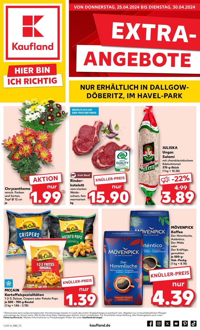 Kaufland Katalog in Dallgow-Döberitz | Angebote Kaufland | 21.4.2024 - 30.4.2024
