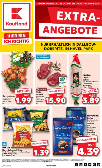 Angebote von Supermärkte in Nauen | Angebote Kaufland in Kaufland | 21.4.2024 - 30.4.2024