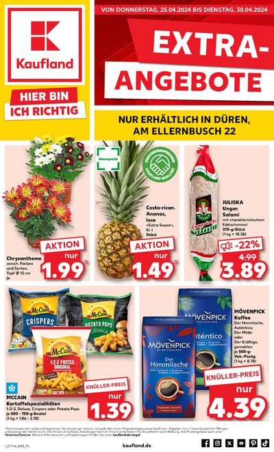 Angebote von Supermärkte in Kreuzau | Angebote Kaufland in Kaufland | 21.4.2024 - 30.4.2024